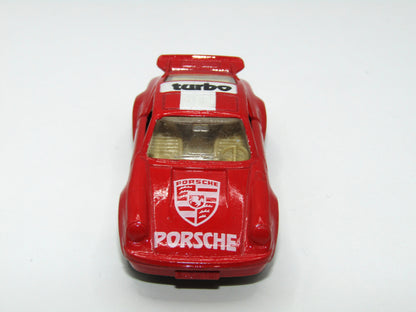 Matchbox Superfast 3C Porsche Turbo Red, Tan Interior, Grey Base