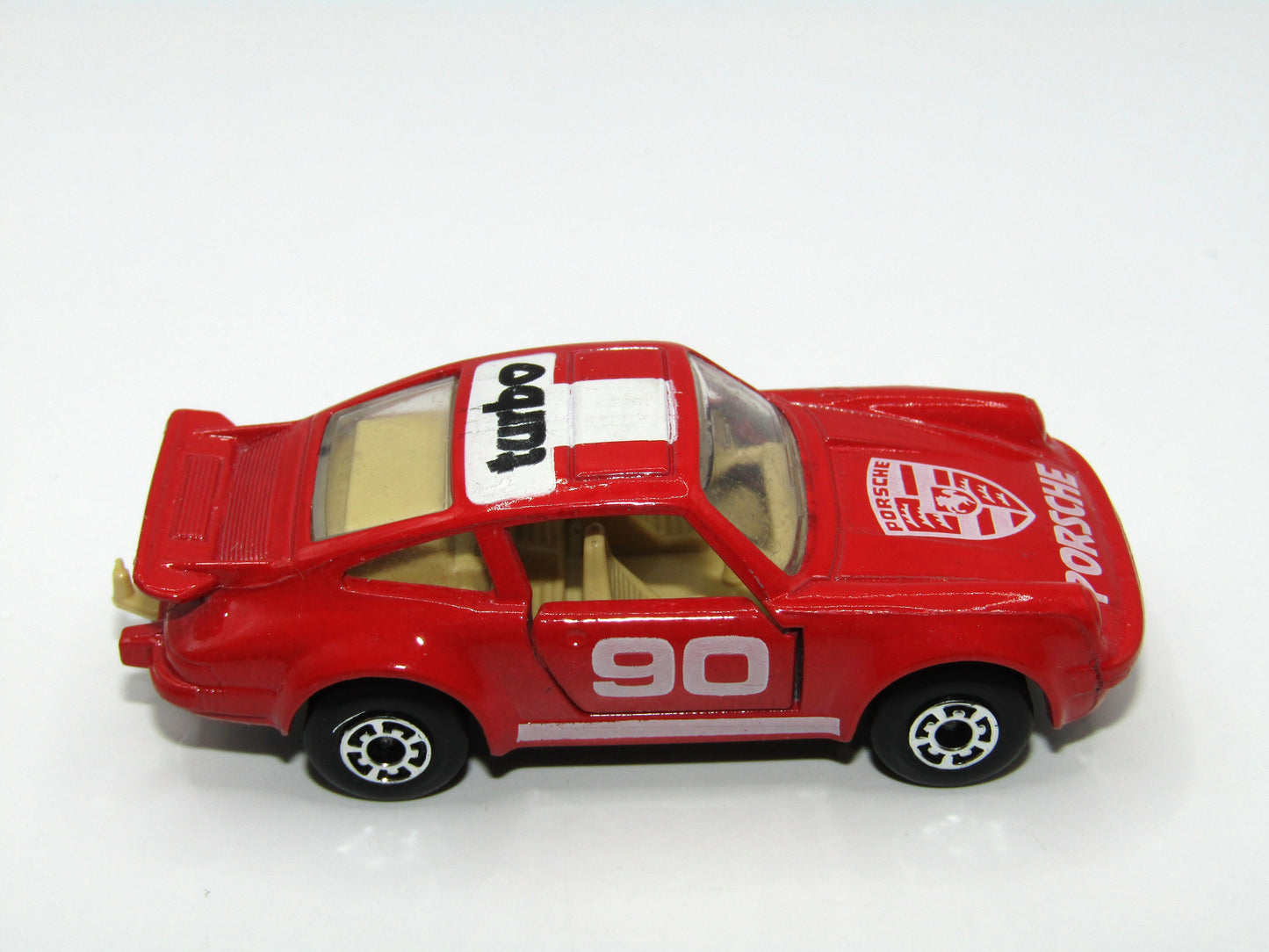 Matchbox Superfast 3C Porsche Turbo Red, Tan Interior, Grey Base