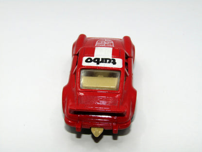 Matchbox Superfast 3C Porsche Turbo Red, Tan Interior, Grey Base