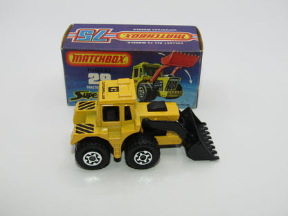 Matchbox Superfast No 29C Tractor Shovel Caterpillar Tampo Black Shovel