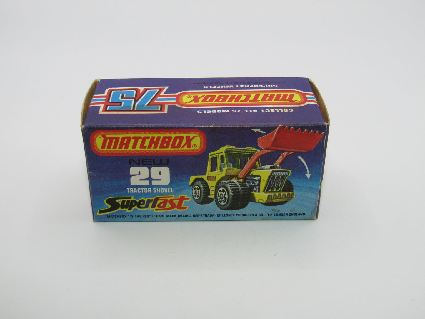 Matchbox Superfast No 29C Tractor Shovel Caterpillar Tampo Black Shovel