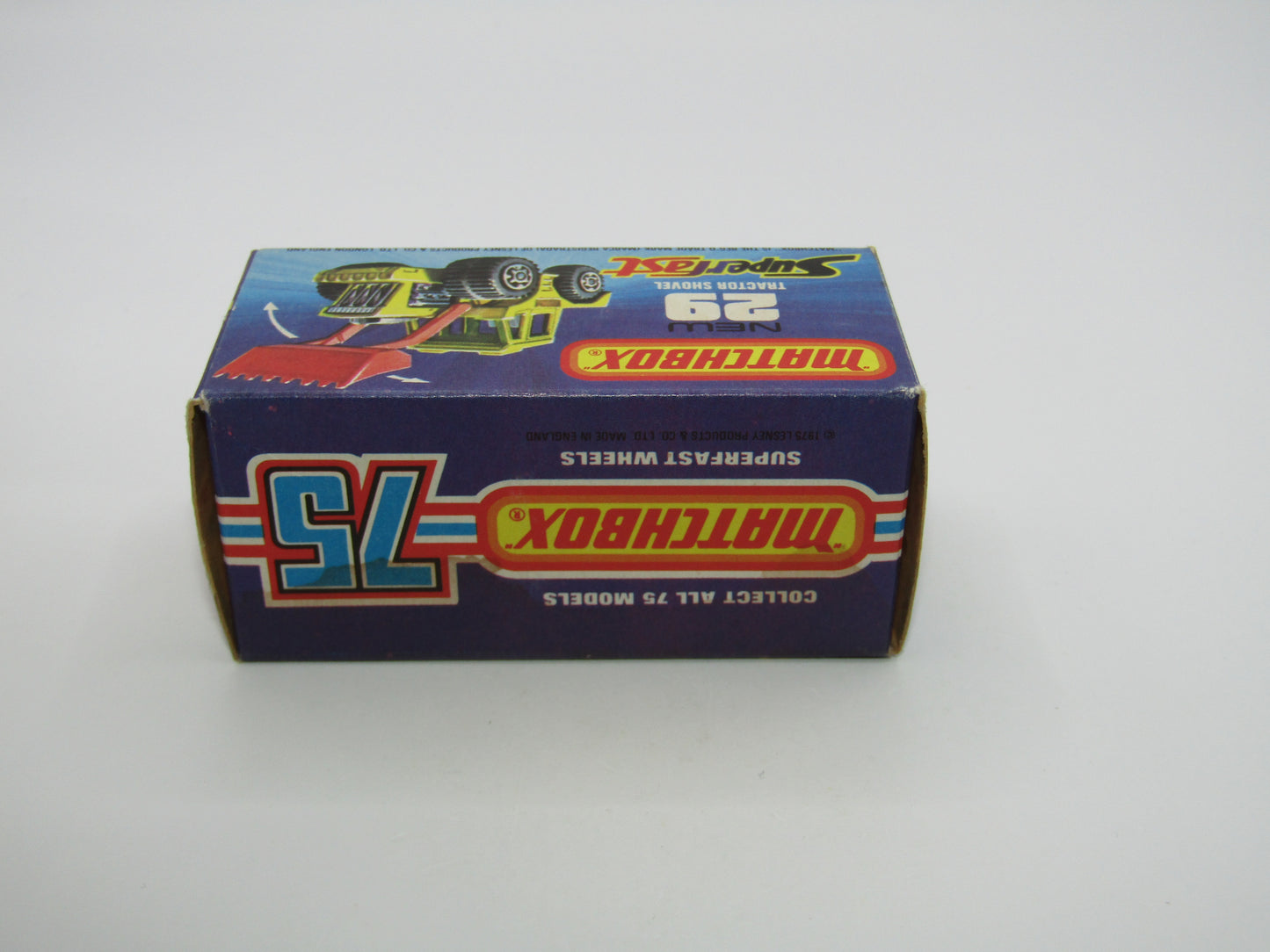 Matchbox Superfast No 29C Tractor Shovel Caterpillar Tampo Black Shovel