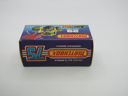 Matchbox Superfast No 29C Tractor Shovel Caterpillar Tampo Black Shovel