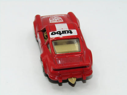 Matchbox Superfast 3C Porsche Turbo Red, Tan Interior, Gloss Black Base