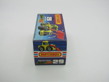 Matchbox Superfast No 29C Tractor Shovel Caterpillar Tampo Black Shovel