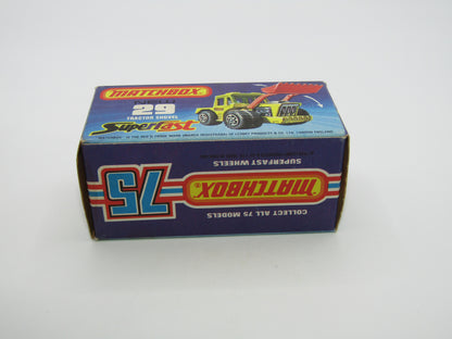 Matchbox Superfast No 29C Tractor Shovel Caterpillar Tampo Black Shovel