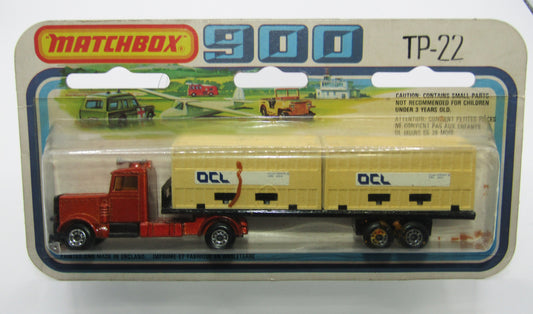 Matchbox Superfast Twin Pack TP-22 Long Haul Trailer Bronze OCL
