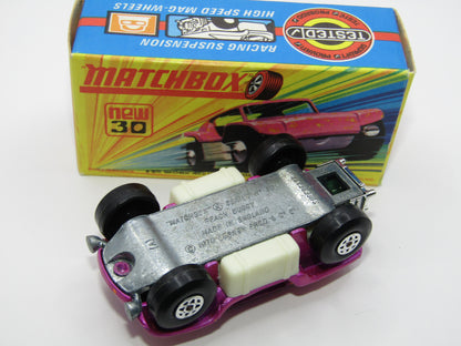 Matchbox Superfast No 30B Beach Buggy WHITE Interior ORANGE Splatter