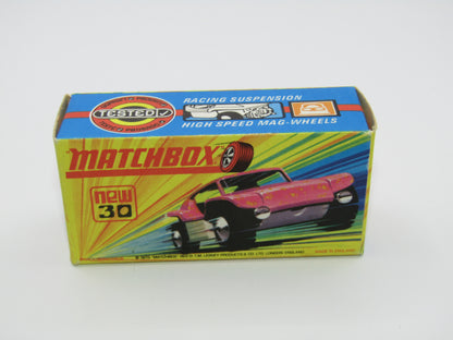Matchbox Superfast No 30B Beach Buggy WHITE Interior ORANGE Splatter