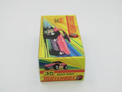 Matchbox Superfast No 30B Beach Buggy WHITE Interior ORANGE Splatter