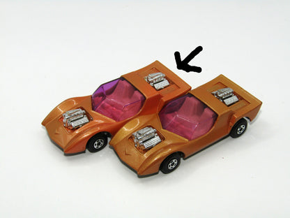 Matchbox Superfast 4B Gruesome Twosome Orange Gold Cream Interior