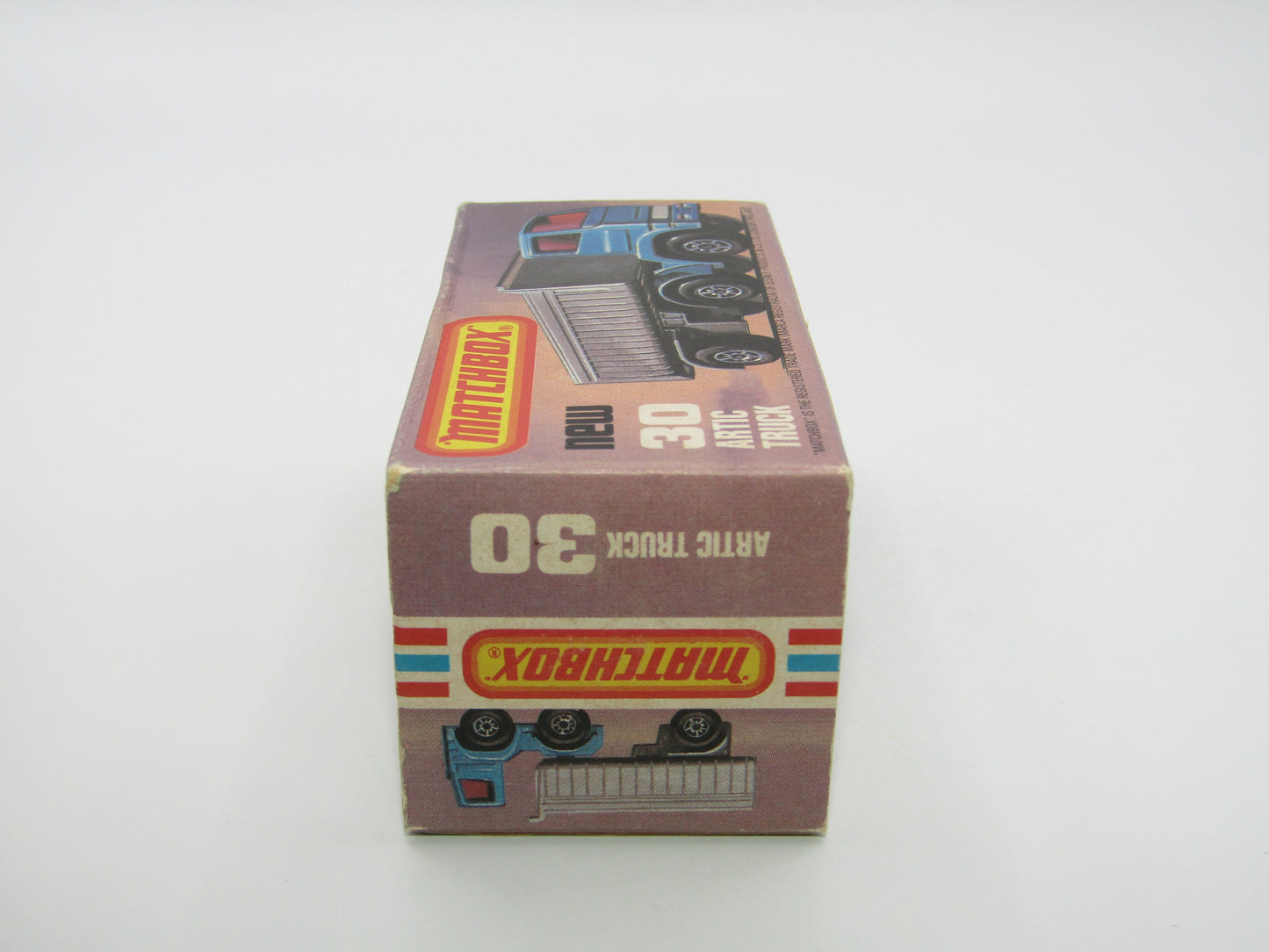 Matchbox Superfast No 30D Articulated Truck RED YELLOW GRILLE Silver Dump