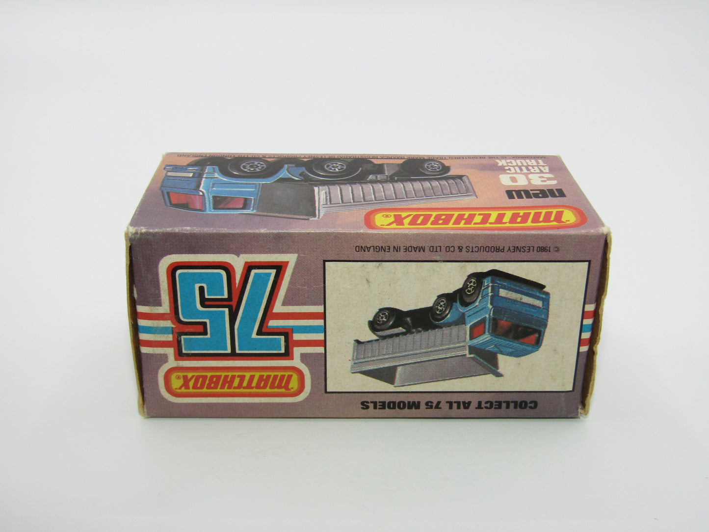 Matchbox Superfast No 30D Articulated Truck RED YELLOW GRILLE Silver Dump