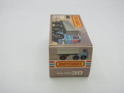 Matchbox Superfast No 30D Articulated Truck RED CREAM GRILLE Silver Dump