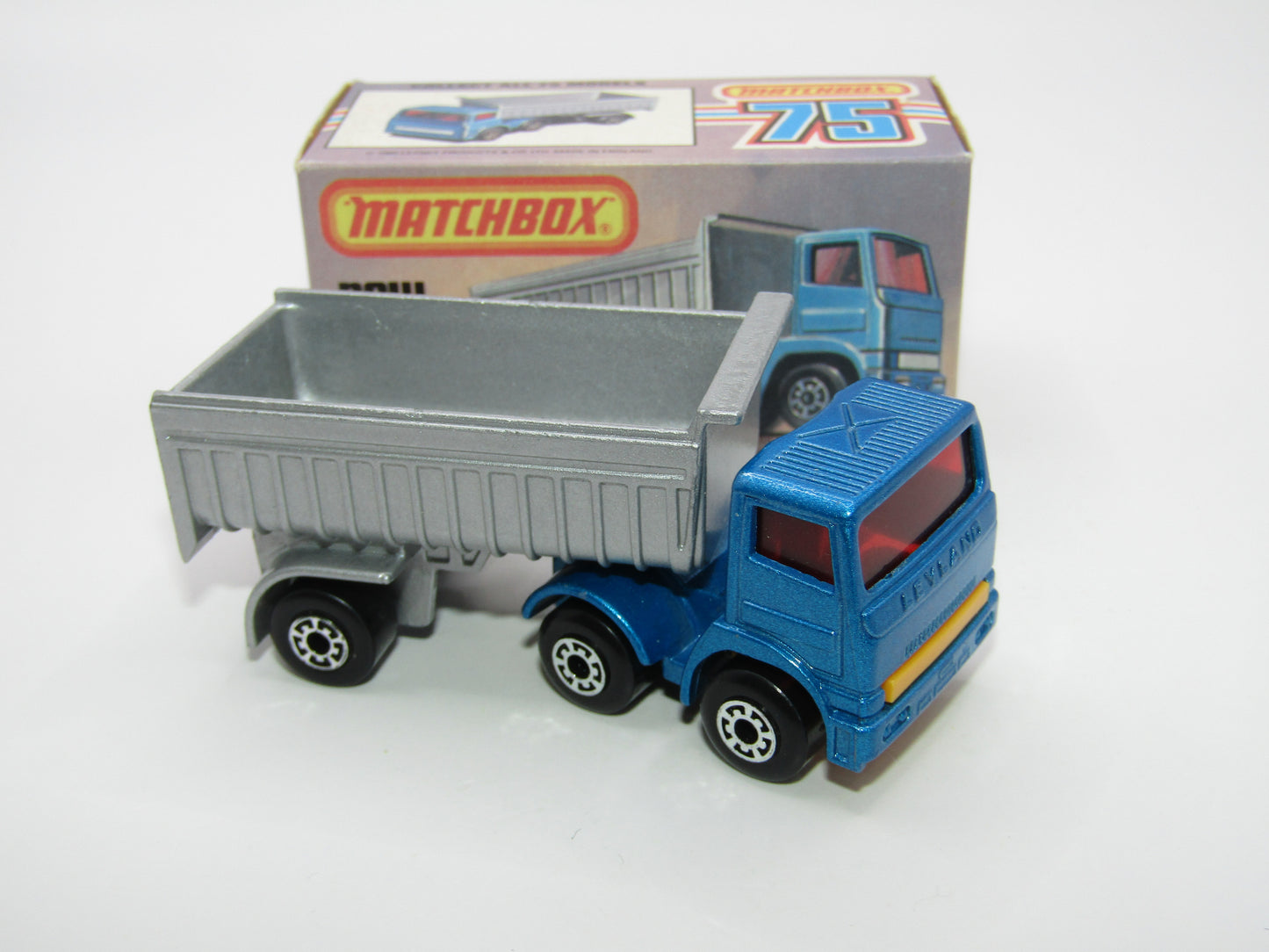 Matchbox Superfast No 30D Articulated Truck METALLIC BLUE YELLOW Grille