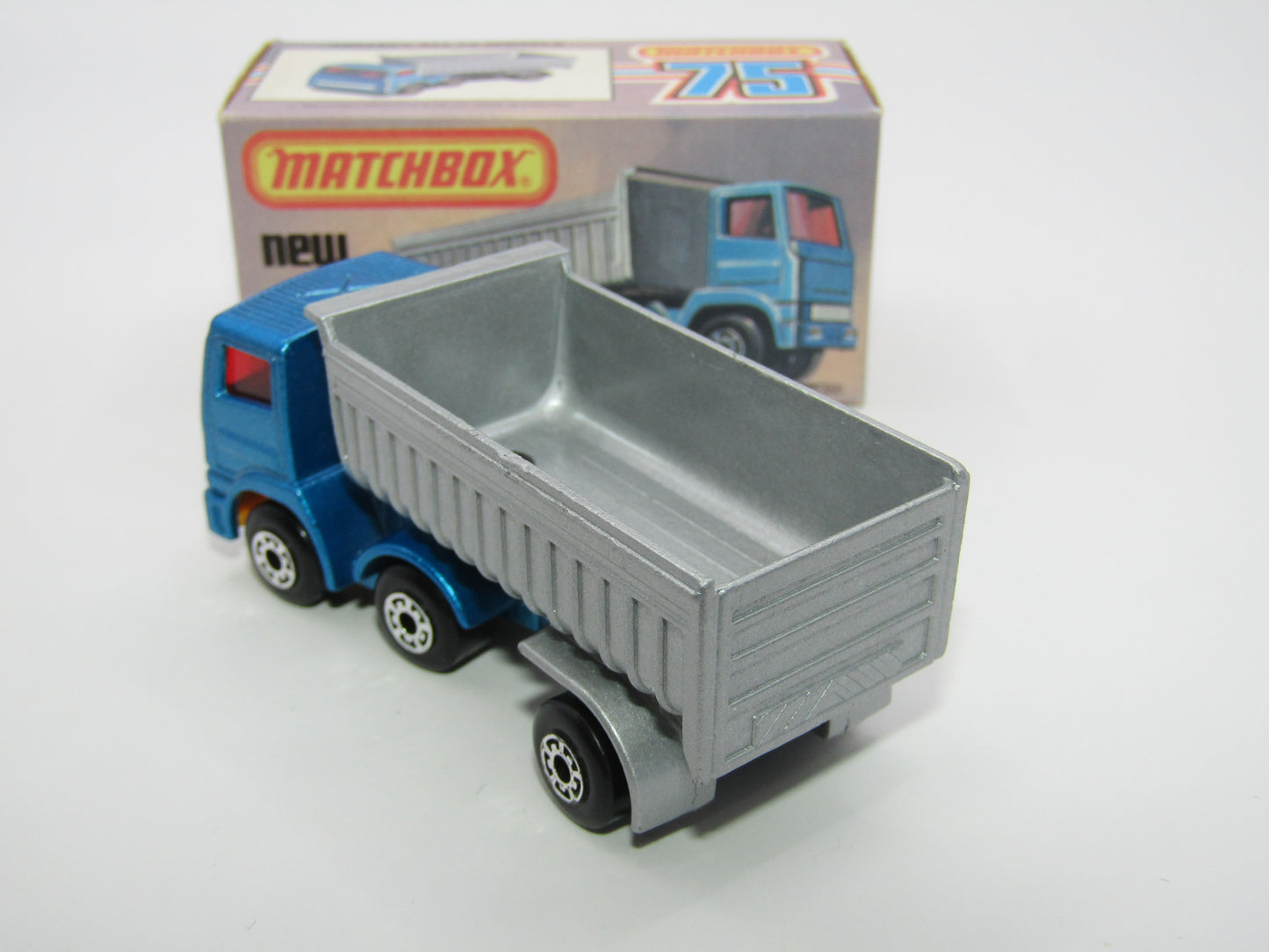 Matchbox Superfast No 30D Articulated Truck METALLIC BLUE YELLOW Grille