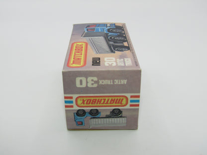 Matchbox Superfast No 30D Articulated Truck METALLIC BLUE YELLOW Grille
