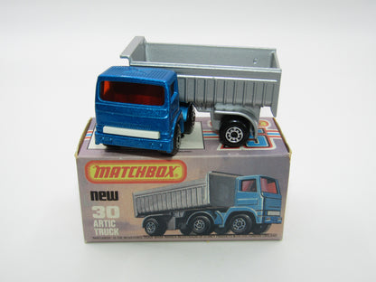 Matchbox Superfast No 30D Articulated Truck NO LEYLAND Cast AMBER Windows