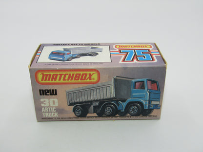Matchbox Superfast No 30D Articulated Truck NO LEYLAND Cast AMBER Windows