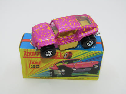 Matchbox Superfast No 30B Beach Buggy Pink LIGHT YELLOW Interior