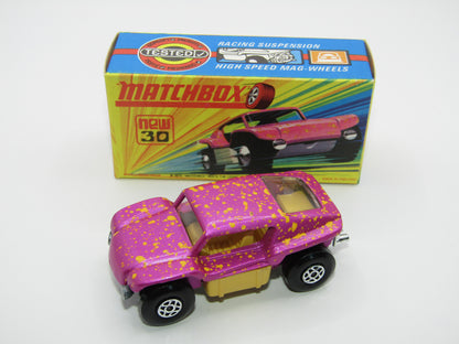 Matchbox Superfast No 30B Beach Buggy Pink LIGHT YELLOW Interior