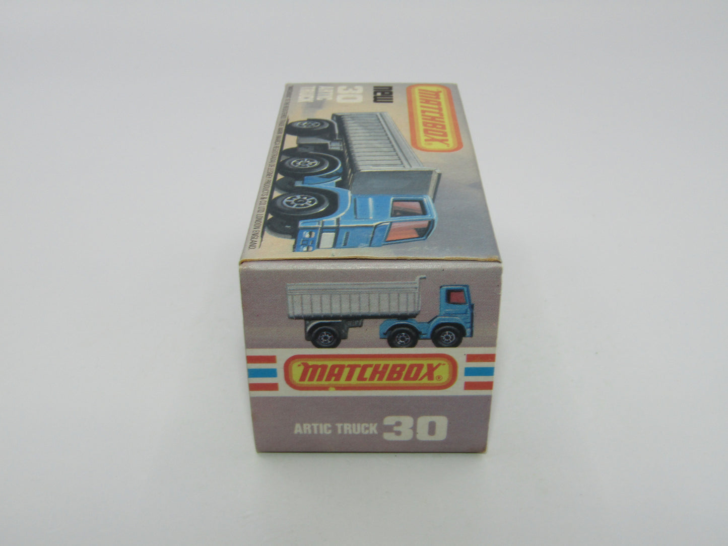 Matchbox Superfast No 30D Articulated Truck NO LEYLAND Cast AMBER Windows