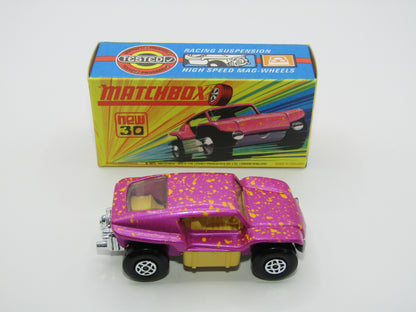 Matchbox Superfast No 30B Beach Buggy Pink LIGHT YELLOW Interior