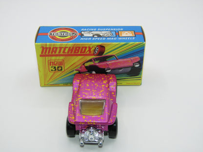 Matchbox Superfast No 30B Beach Buggy Pink LIGHT YELLOW Interior