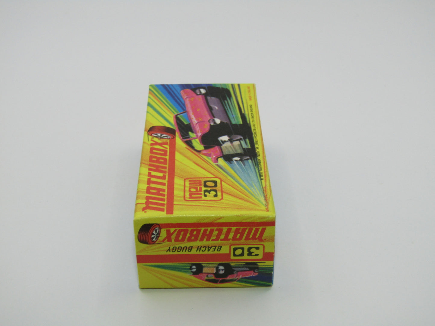 Matchbox Superfast No 30B Beach Buggy Pink LIGHT YELLOW Interior