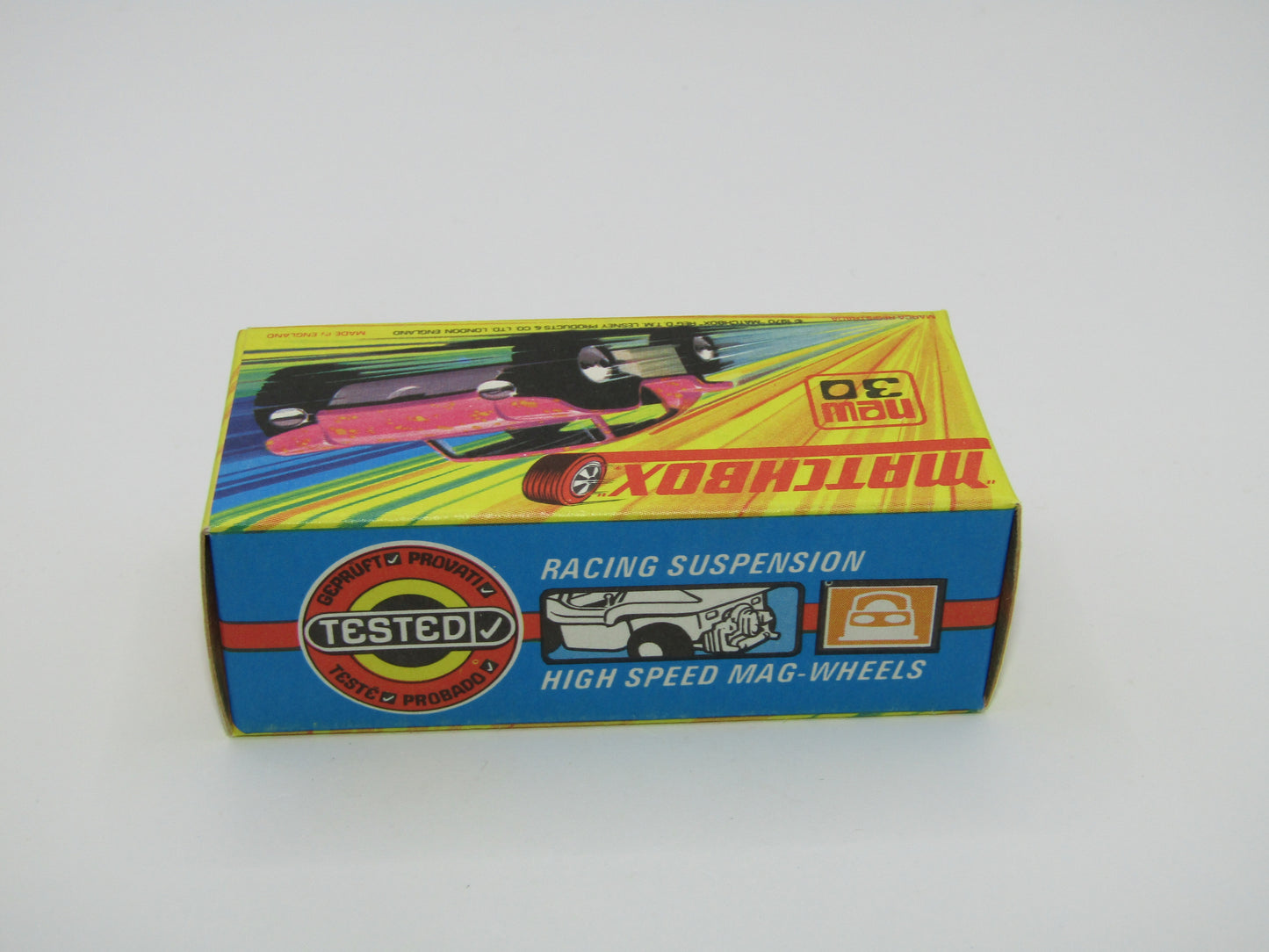 Matchbox Superfast No 30B Beach Buggy Pink LIGHT YELLOW Interior