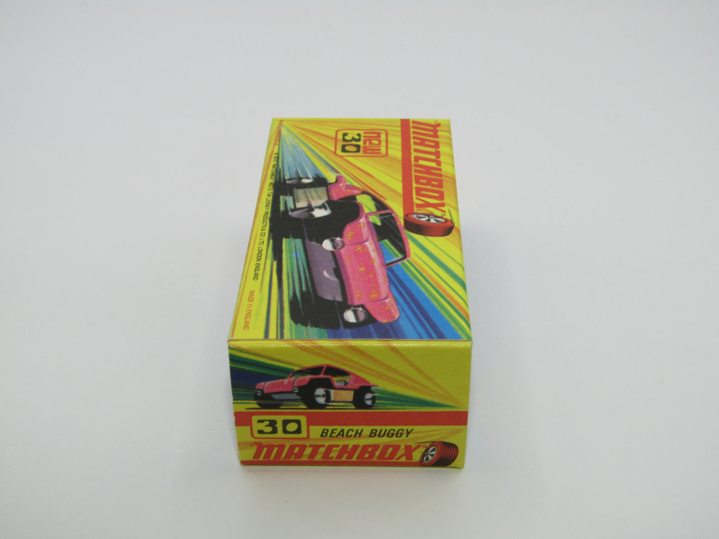 Matchbox Superfast No 30B Beach Buggy Pink LIGHT YELLOW Interior