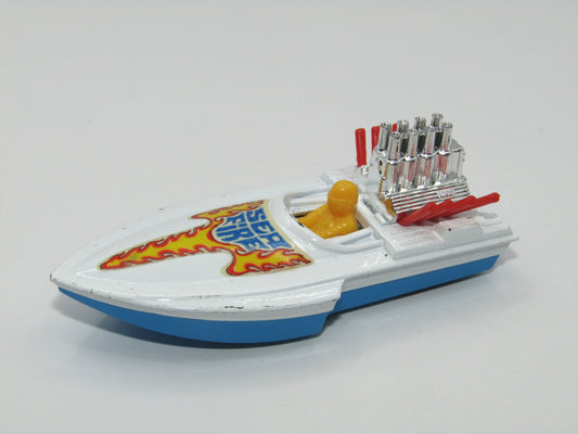 Matchbox Superfast 5B Seafire Boat Yellow Driver Red Engine Pipes