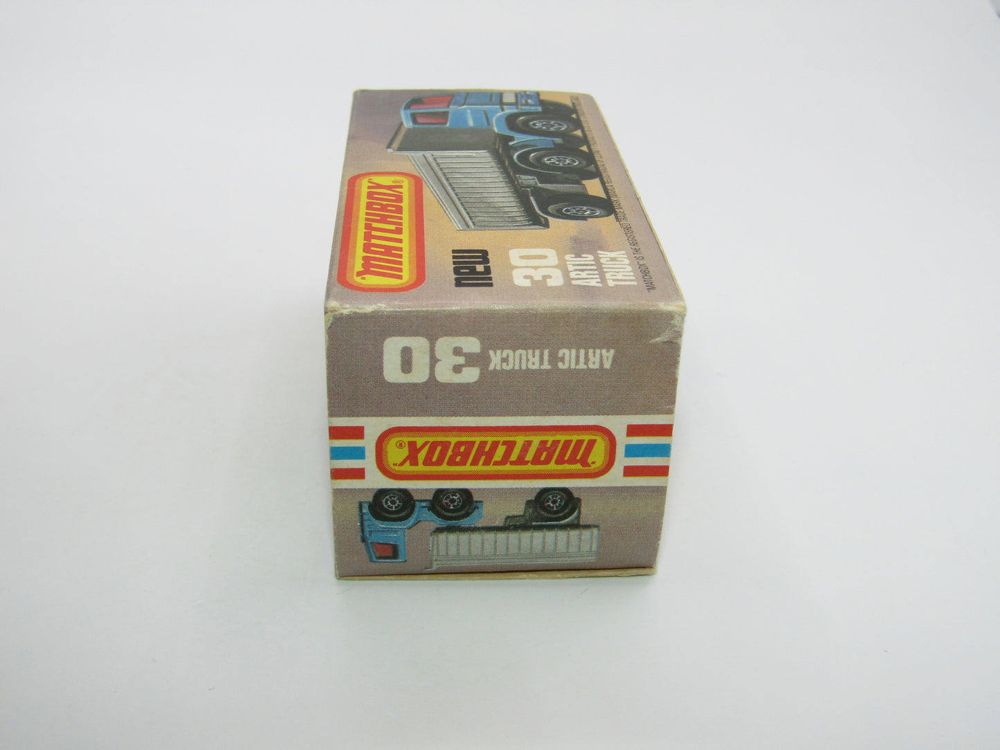 Matchbox Superfast No 30D Articulated Truck Met Blue YELLOW Grille International