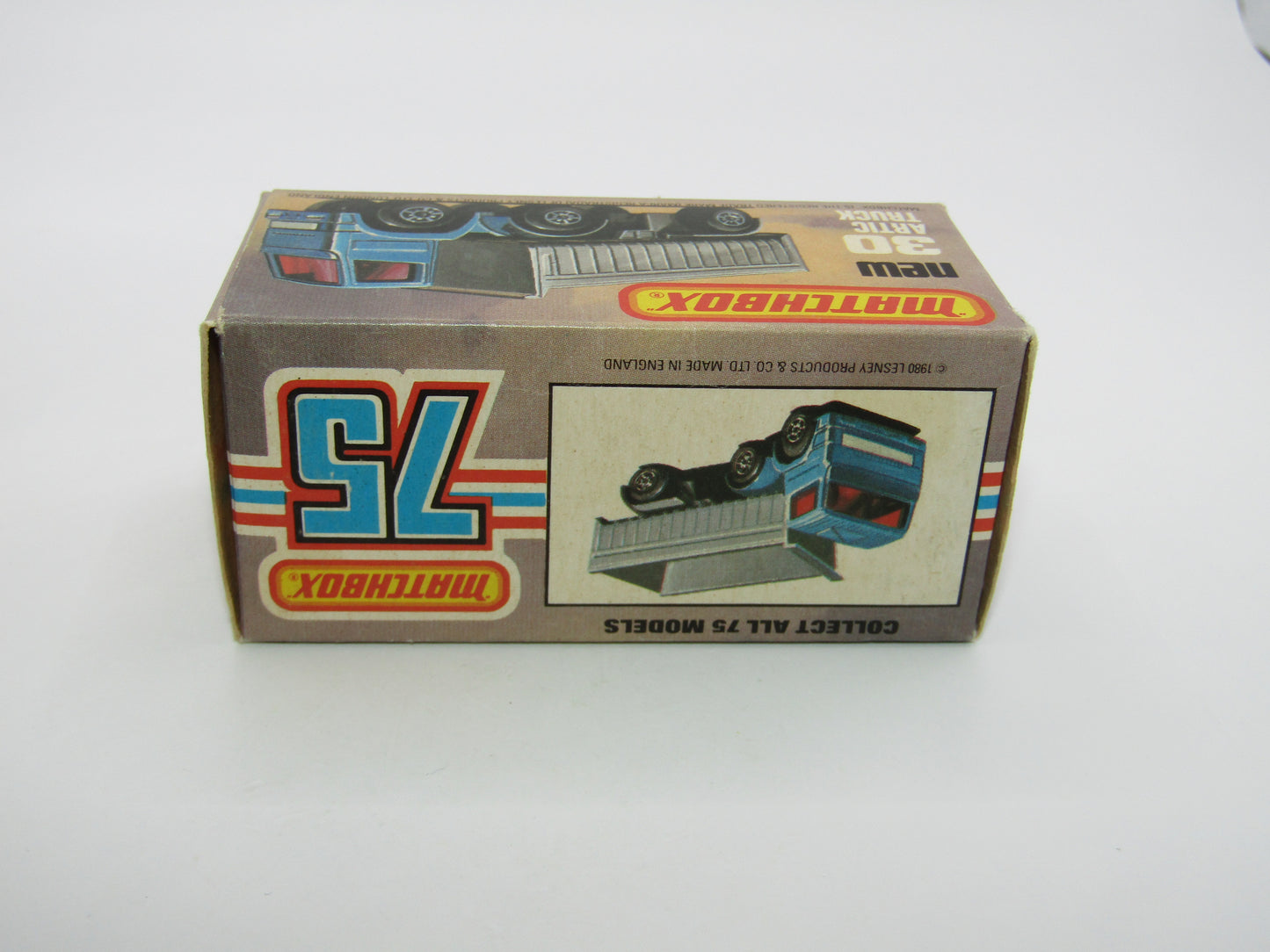 Matchbox Superfast No 30D Articulated Truck Met Blue YELLOW Grille International