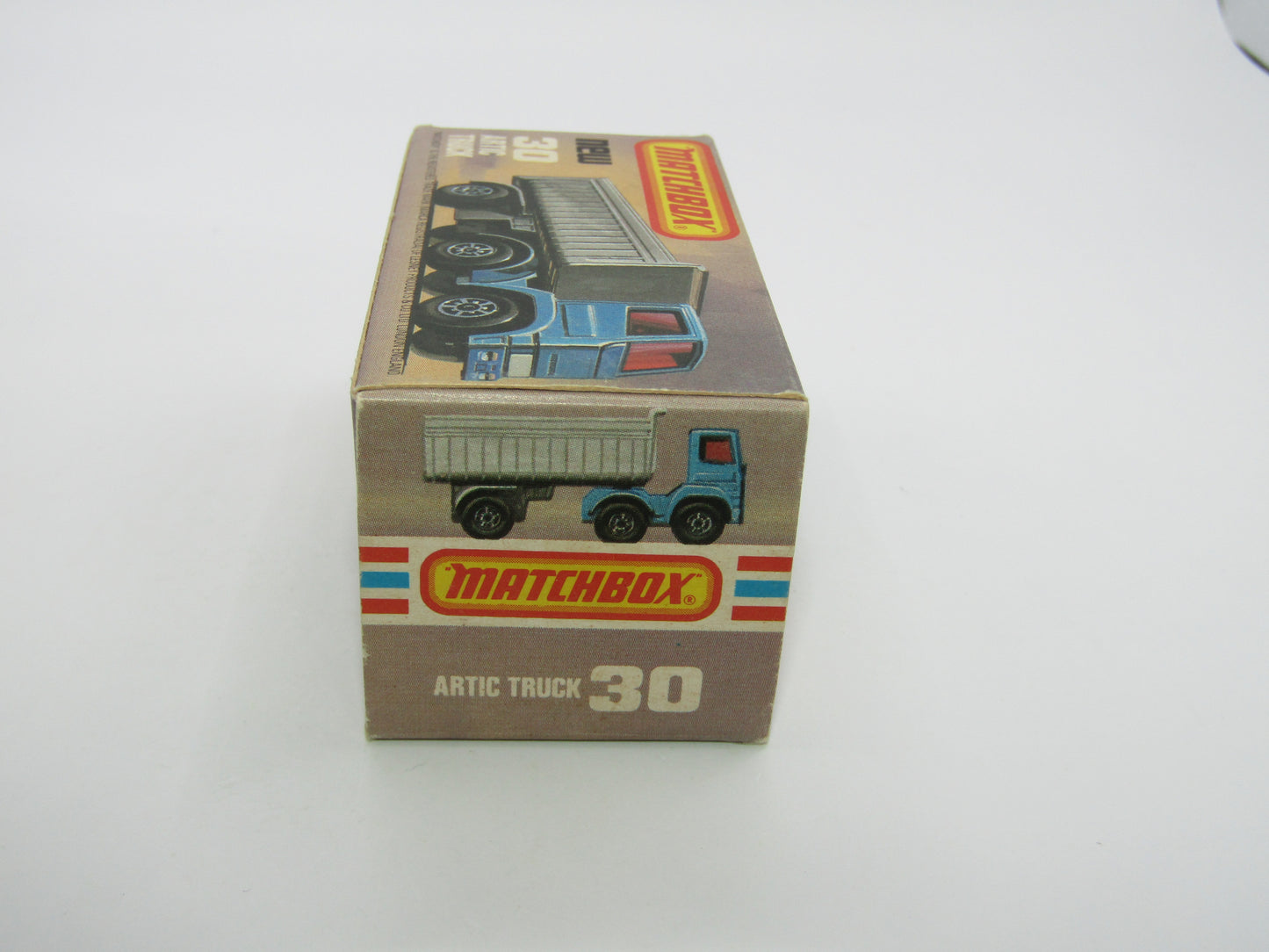 Matchbox Superfast No 30D Articulated Truck Met Blue YELLOW Grille International