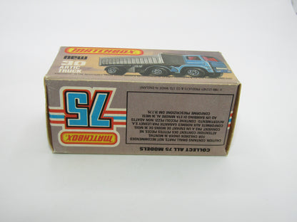 Matchbox Superfast No 30D Articulated Truck Met Blue YELLOW Grille International