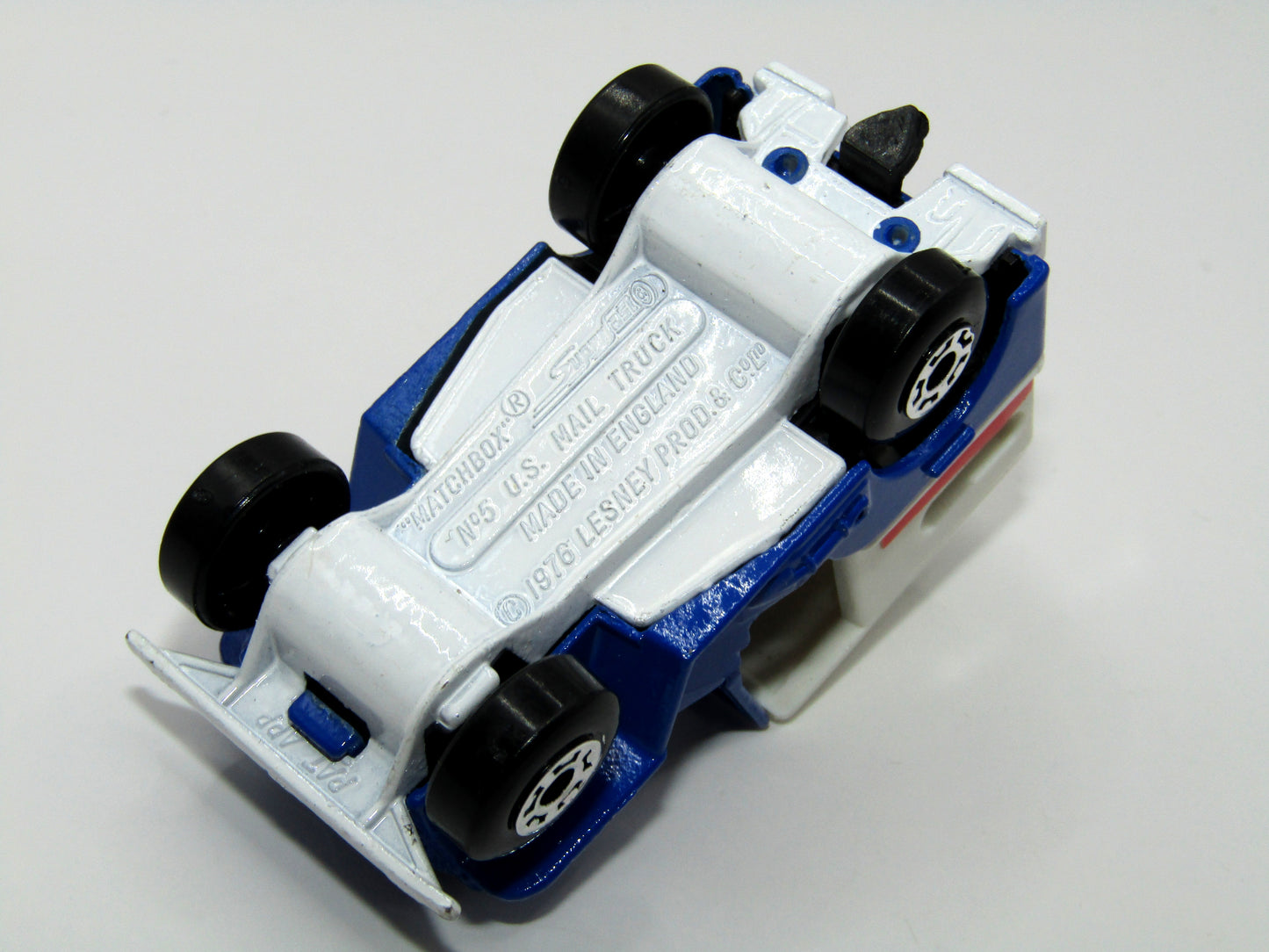 Matchbox Superfast 5C U.S Mail Truck Light Red Label No 5 Base