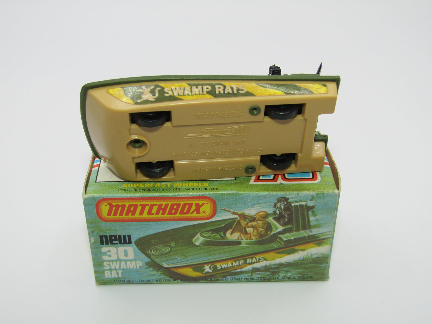 Matchbox Superfast No 30C Swamp Rat BEIGE Base