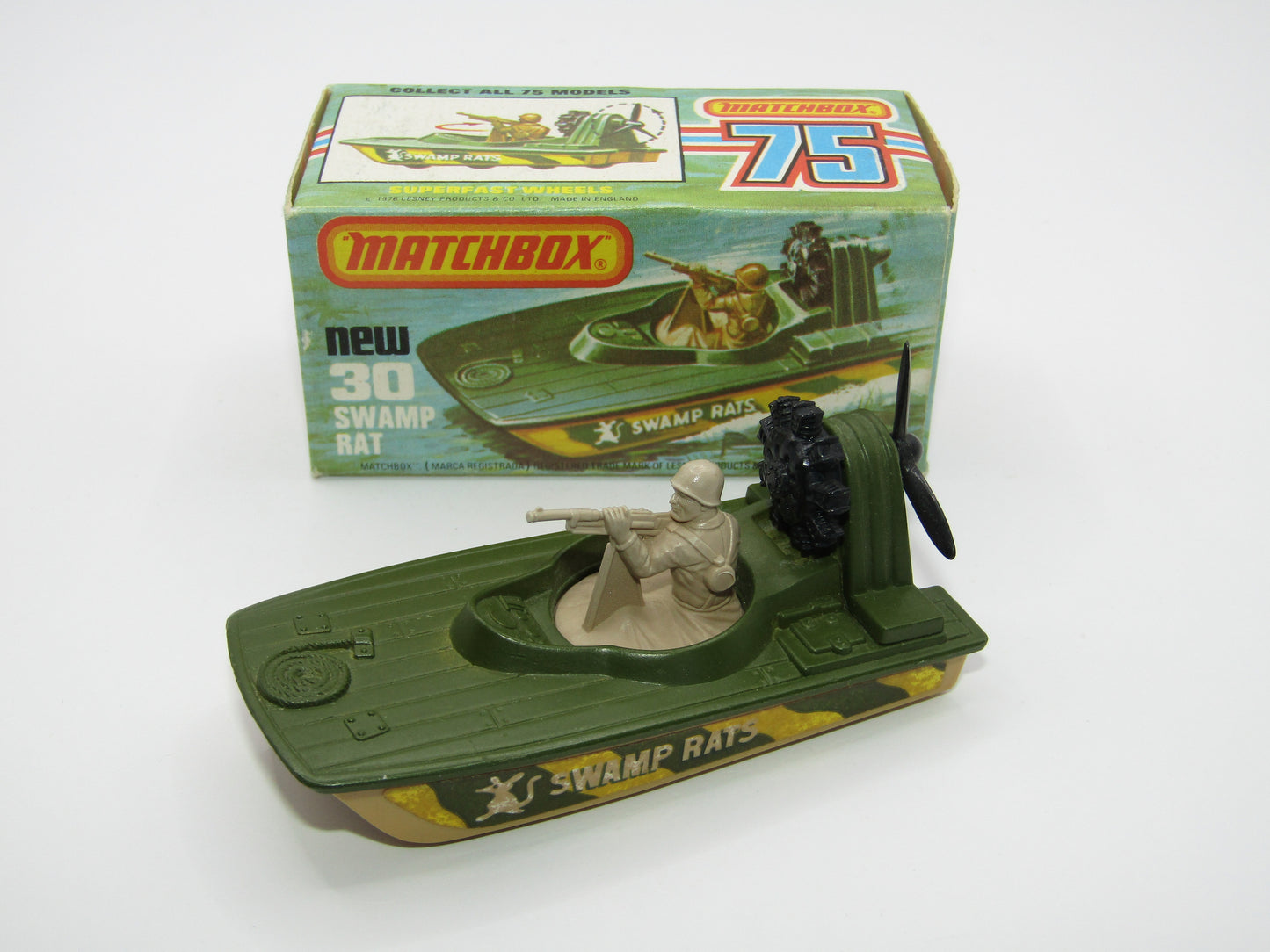Matchbox Superfast No 30C Swamp Rat BEIGE Base