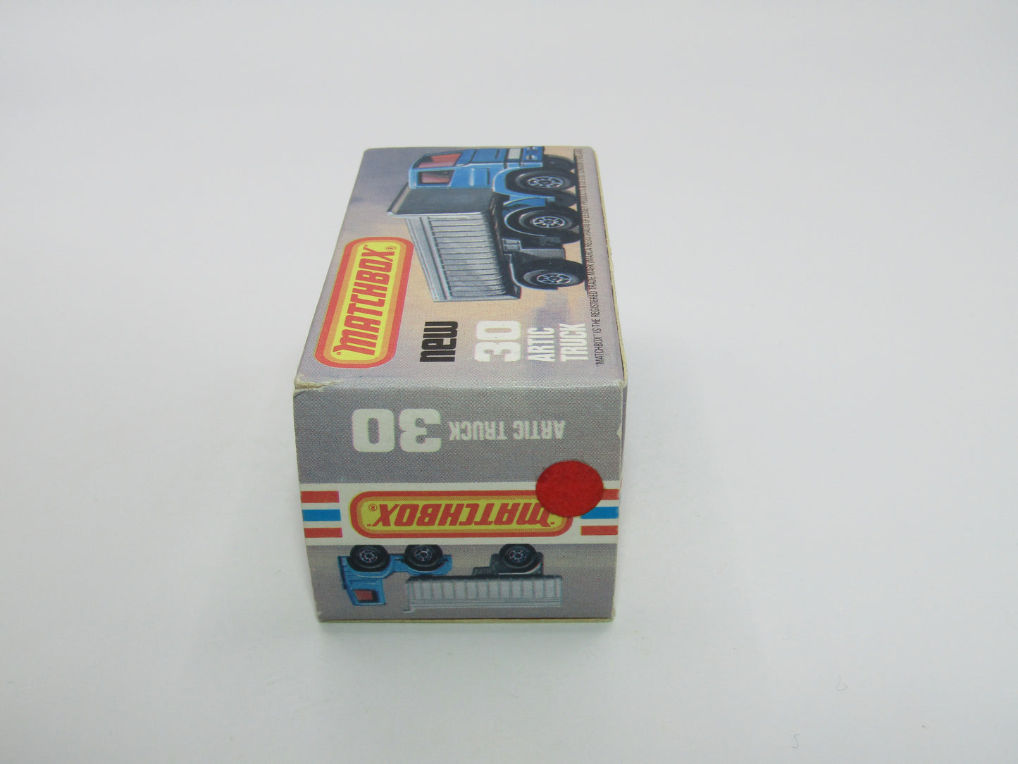 Matchbox Superfast No 30D Articulated Truck Blue White Grille International