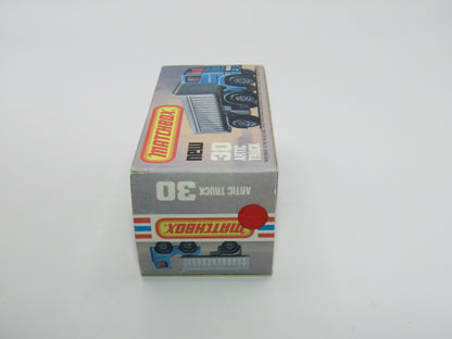 Matchbox Superfast No 30D Articulated Truck Blue White Grille International