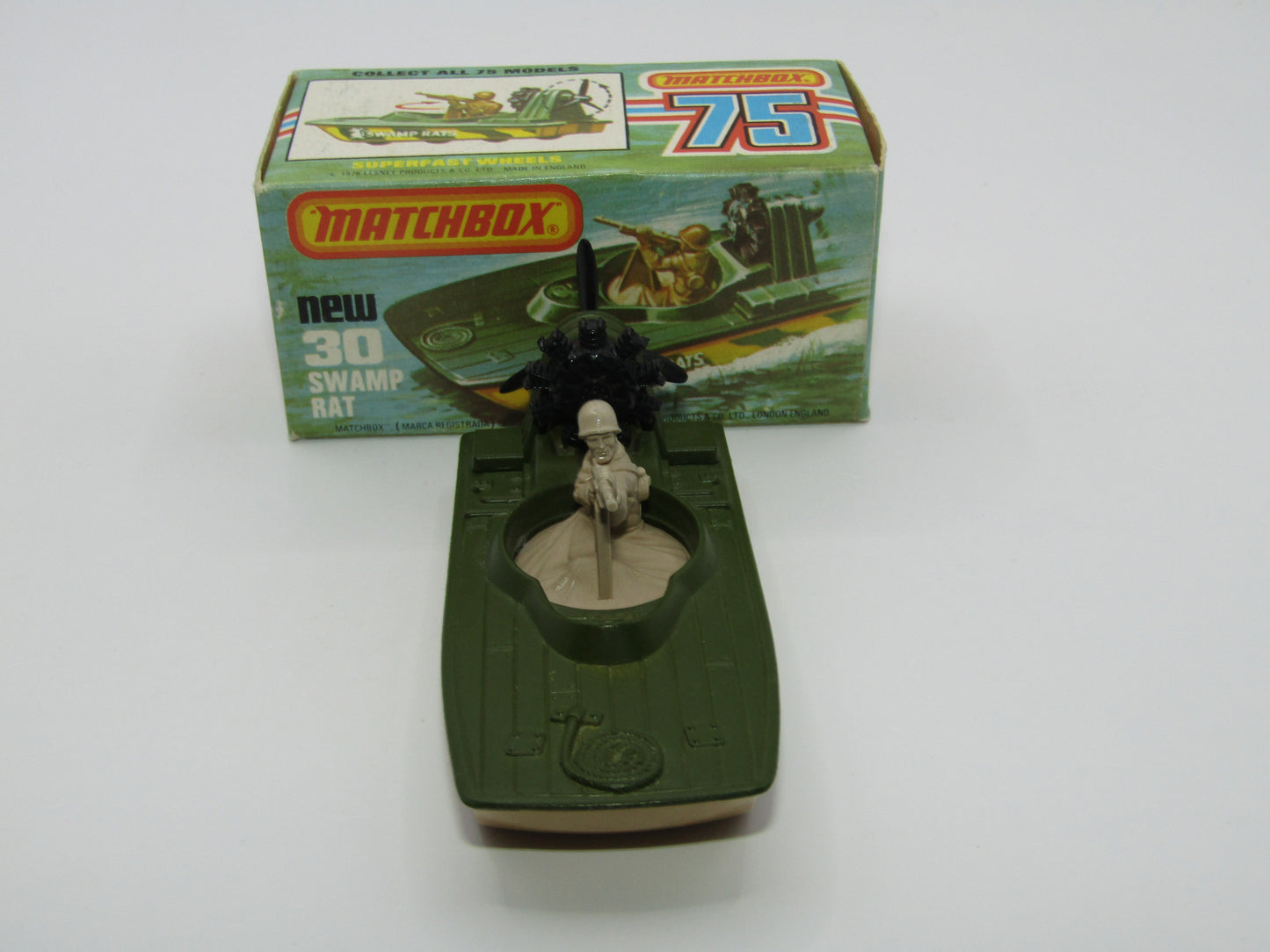 Matchbox Superfast No 30C Swamp Rat BEIGE Base