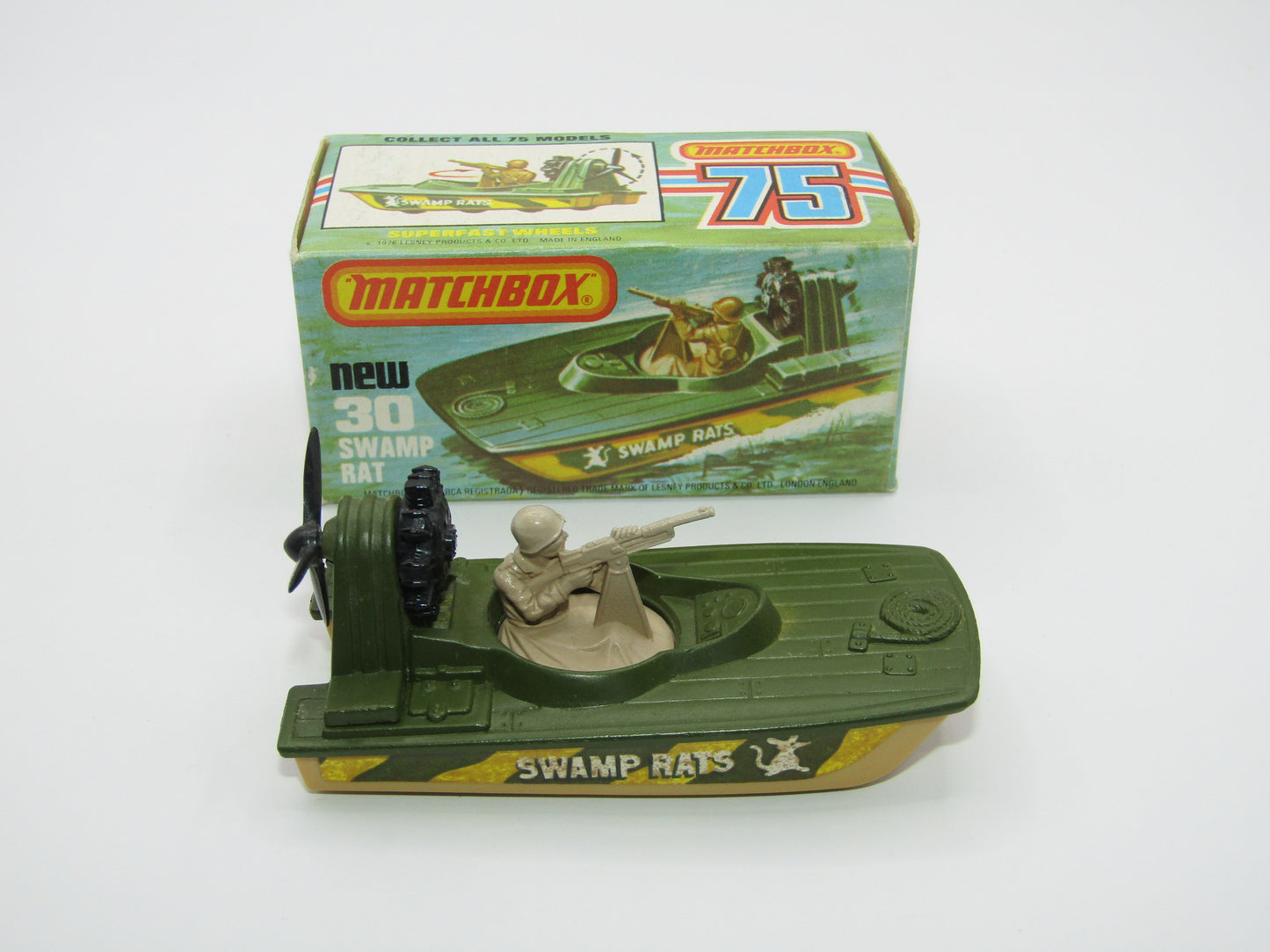 Matchbox Superfast No 30C Swamp Rat BEIGE Base