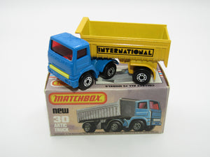 Matchbox Superfast No 30D Articulated Truck Blue Lemon Grille International