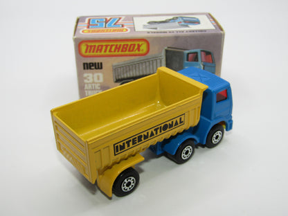 Matchbox Superfast No 30D Articulated Truck Blue Lemon Grille International