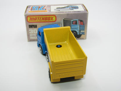 Matchbox Superfast No 30D Articulated Truck Blue Lemon Grille International