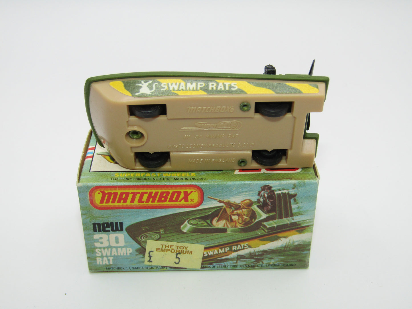 Matchbox Superfast No 30C Swamp Rat Light Tan Base