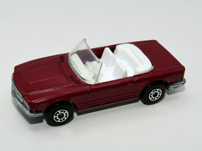Matchbox Superfast 6B Mercedes 350SL Convertible Plum Unpainted Base