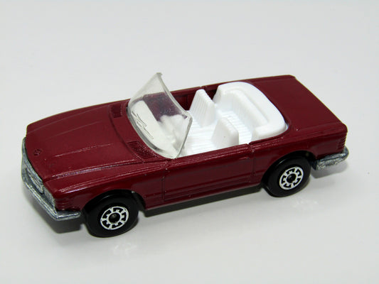 Matchbox Superfast 6B Mercedes 350SL Convertible Plum Unpainted Base