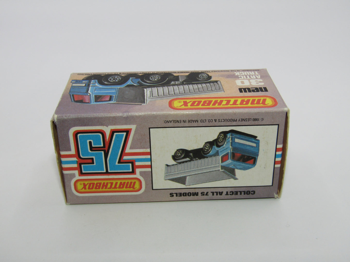 Matchbox Superfast No 30D Articulated Truck Blue Lemon Grille International